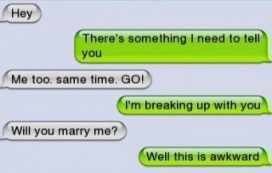 hilarious break up texts - always let text first